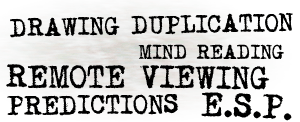 Drawing Duplication - Mind Reading - Remote Viewing - Predictions - ESP